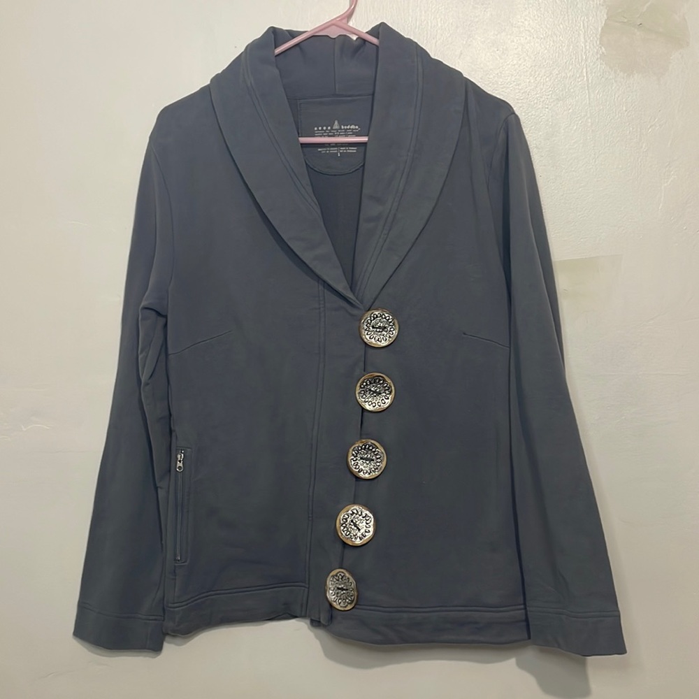 Size S Women's Neon Buddha Blue Grey Jacket